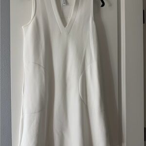 SPANX Sleeveless V-Neck Mini Dress in White